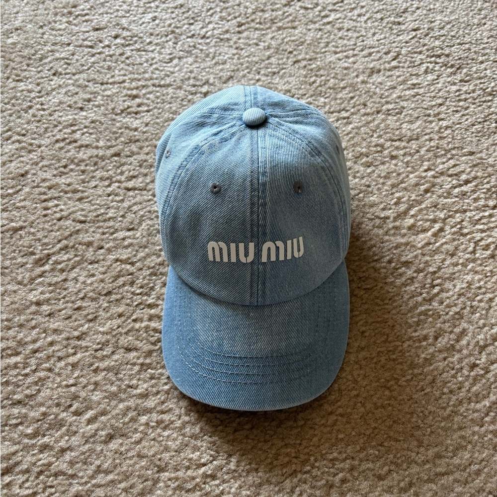 Miu Miu Blue Casual Baseball Cap